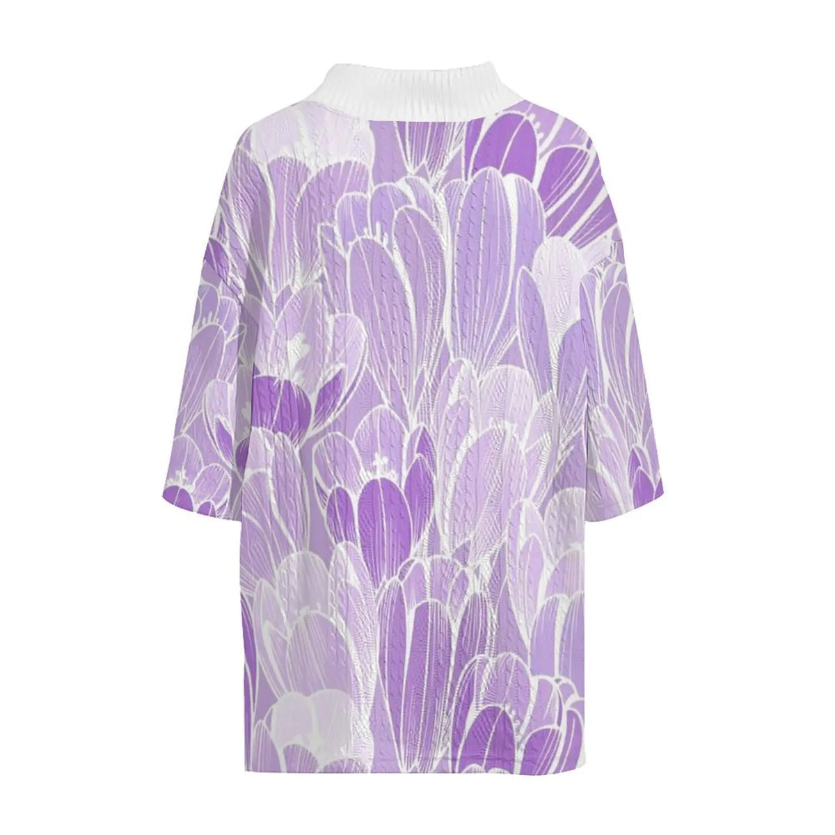 Damen-Set, zweiteilig, Blumenmuster, Jacquard, normale Passform-4