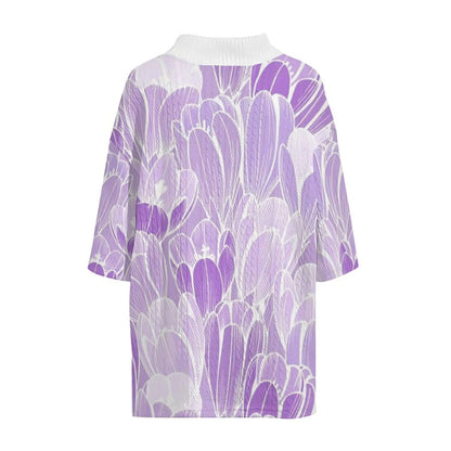 Damen-Set, zweiteilig, Blumenmuster, Jacquard, normale Passform-4