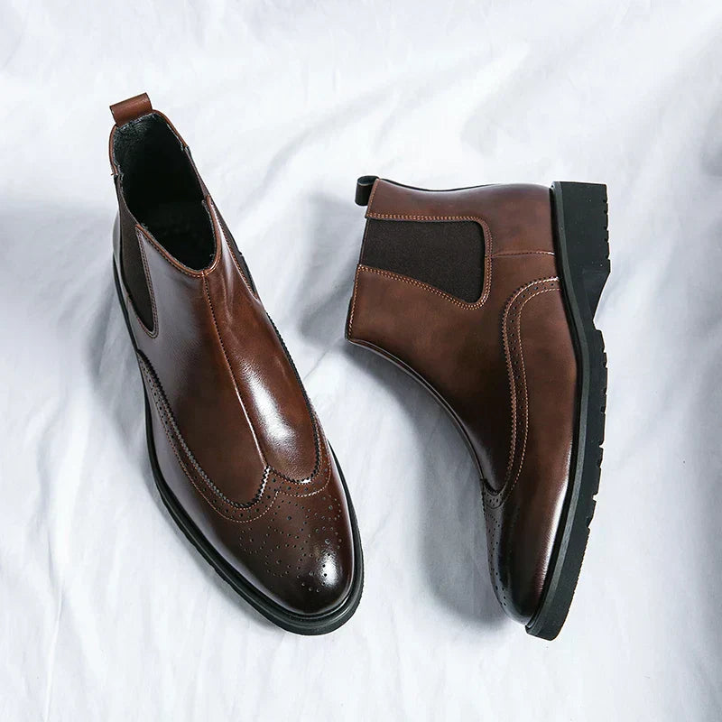 Variant image for Damen Chelsea-Stiefel Leder Zeitloses Design-10