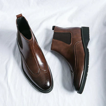 Variant image for Damen Chelsea-Stiefel Leder Zeitloses Design-10