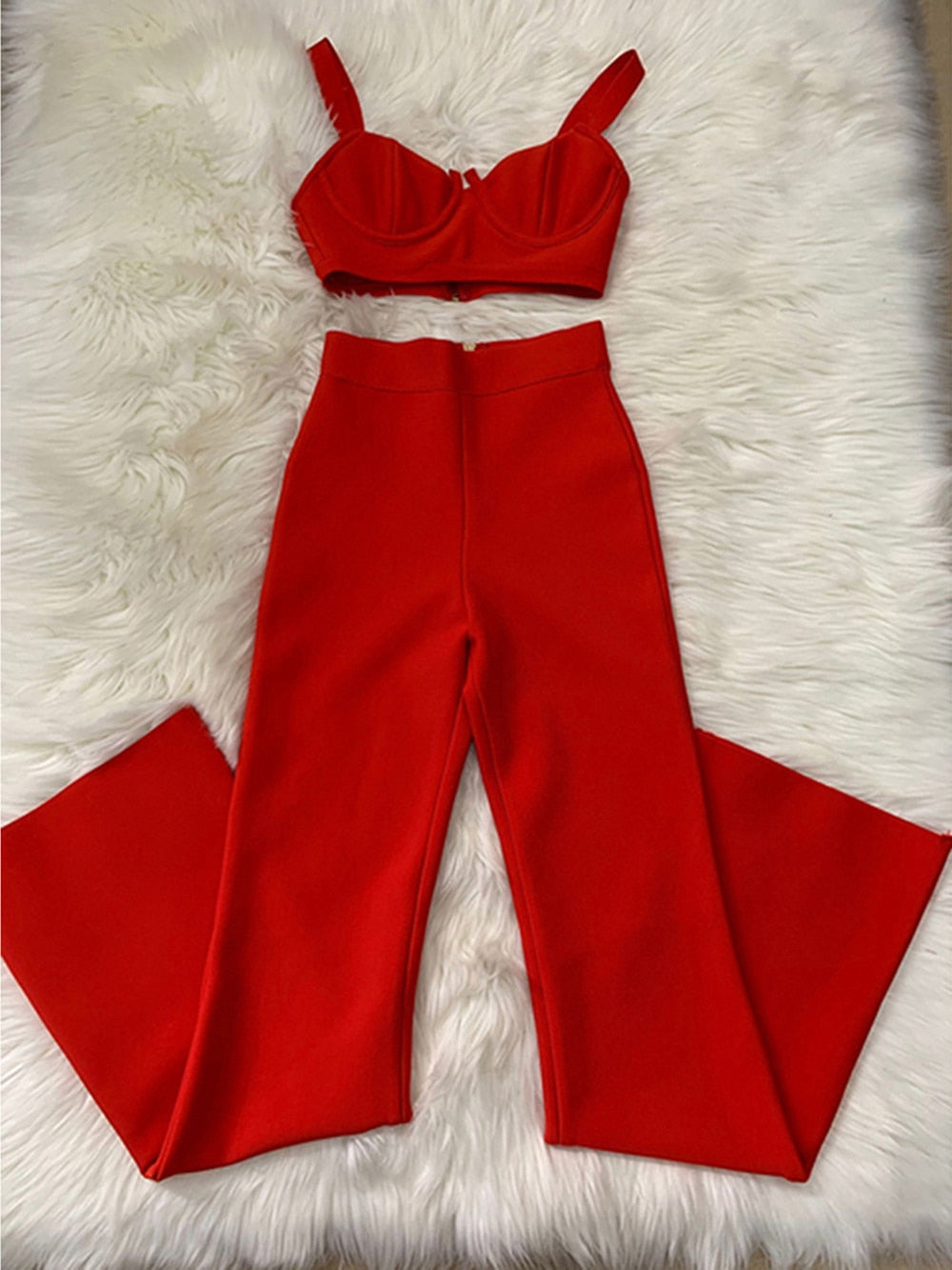 Variant image for Damen-weite Hose, mittel, Taillenhöhe, Spandex, Rayon-8