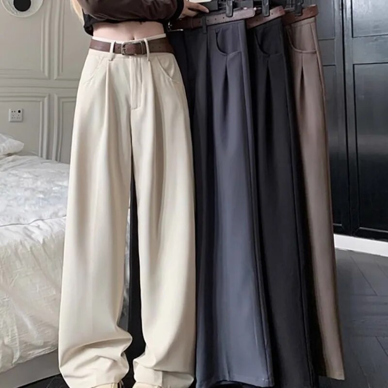 Variant image for Damen-Knöchelhose, lässig, Polyester, weites Bein-13