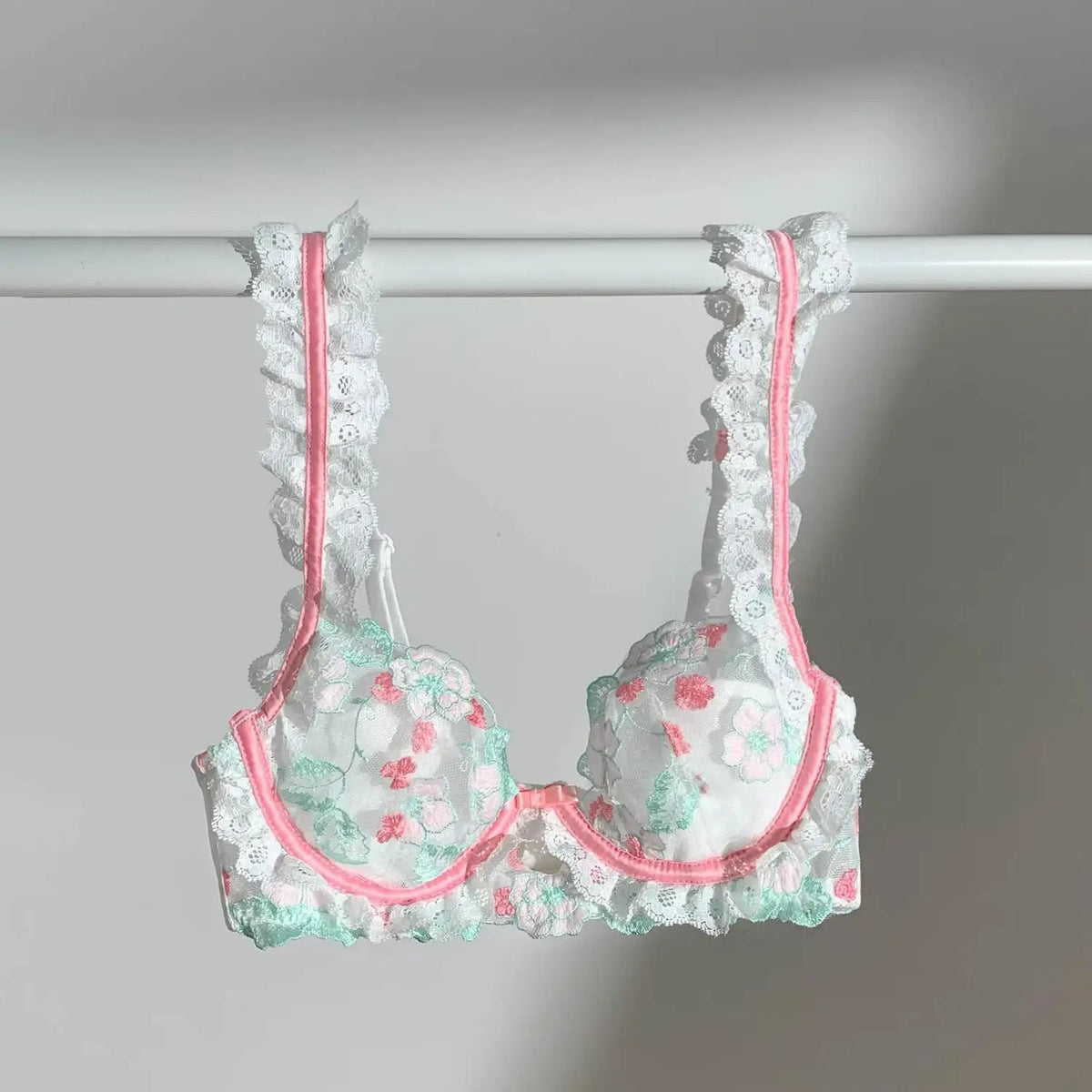 Variant image for Damen BH Set Geblümte Muster Baumwolle Polyester-9