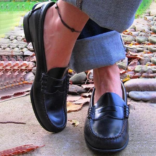Herren-Loafer, Leder, modernes Design, mit gepolsterter Innensohle 5