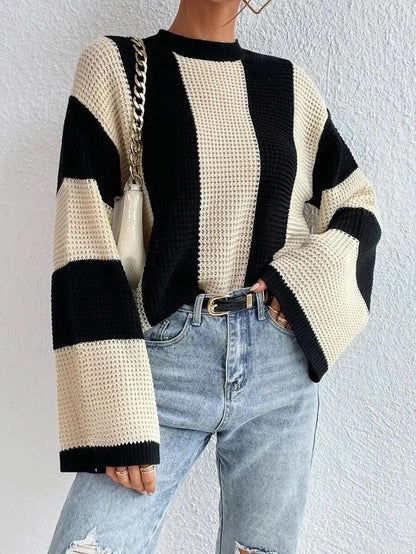 Vielseitiger Strickpullover für Damen aus 100 % Acryl – Elegante Passform, perfekt für Alltag und Party 3