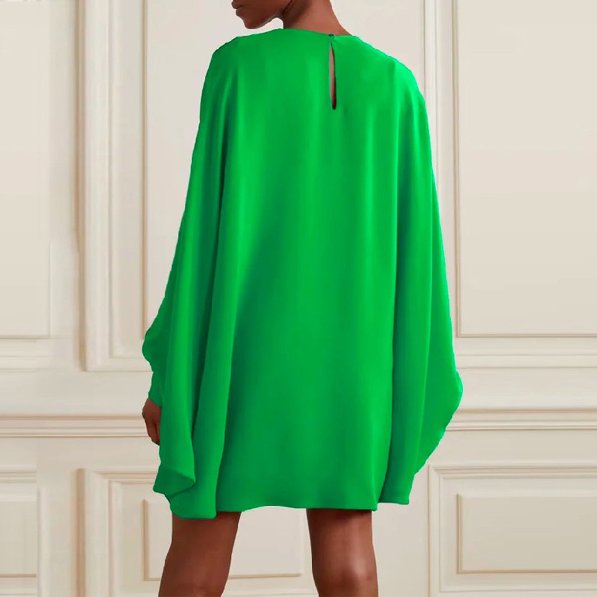 Maxikleid Damen Lässige Viskose mit Lange Ärmel-2