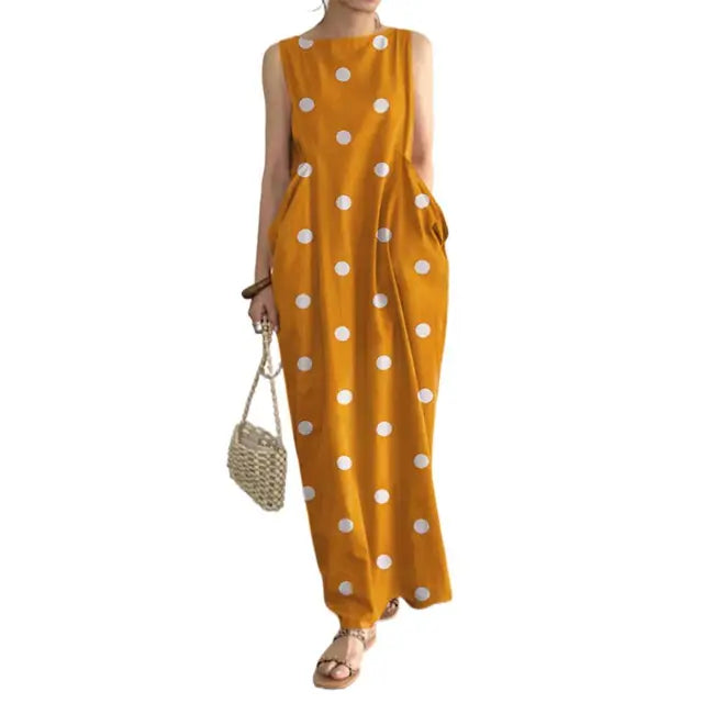 Damen-Kleid, minimalistisch, leichte Baumwolle-1