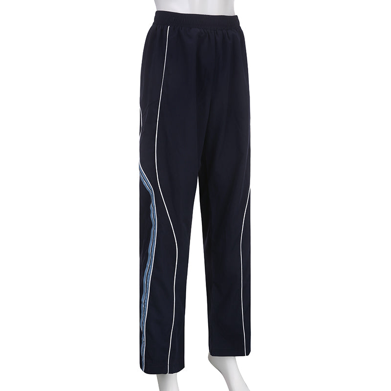 Damen-Trainingshose, sportliches atmungsaktives Material-4