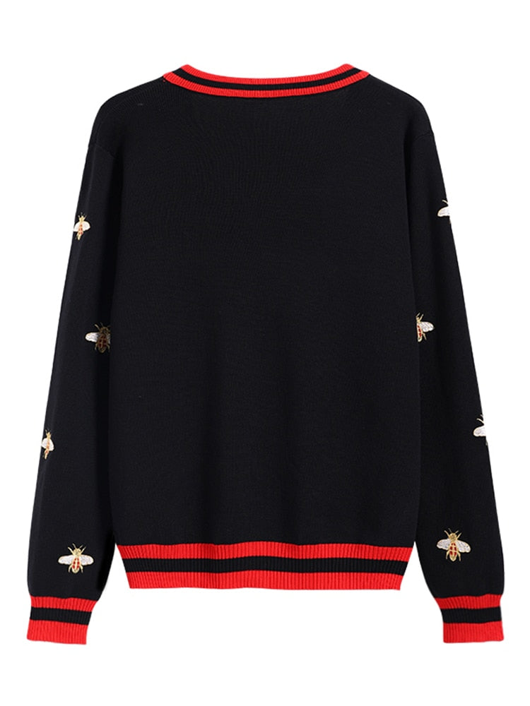 Damen-Cardigan, lässige Viskose, mit Tierdesign-2