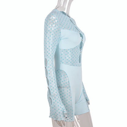Damen Bluse Ärmelloser Burnout-Muster Polyester-5