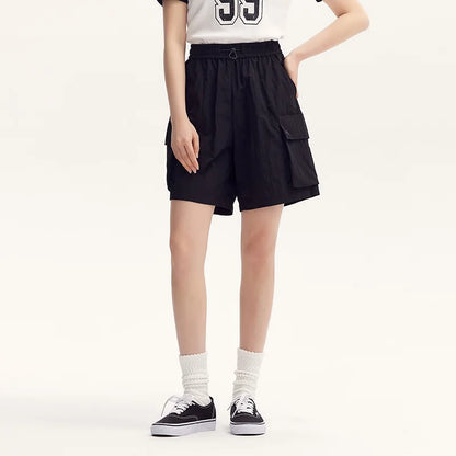 Lässige Damen-Cargoshorts aus Baumwolle mit elastischem Bund und praktischen Taschen – S, M, L, XL 5
