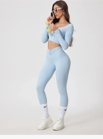 Damen-Leggings, Set, funktionelles Lycra, Nylon-5