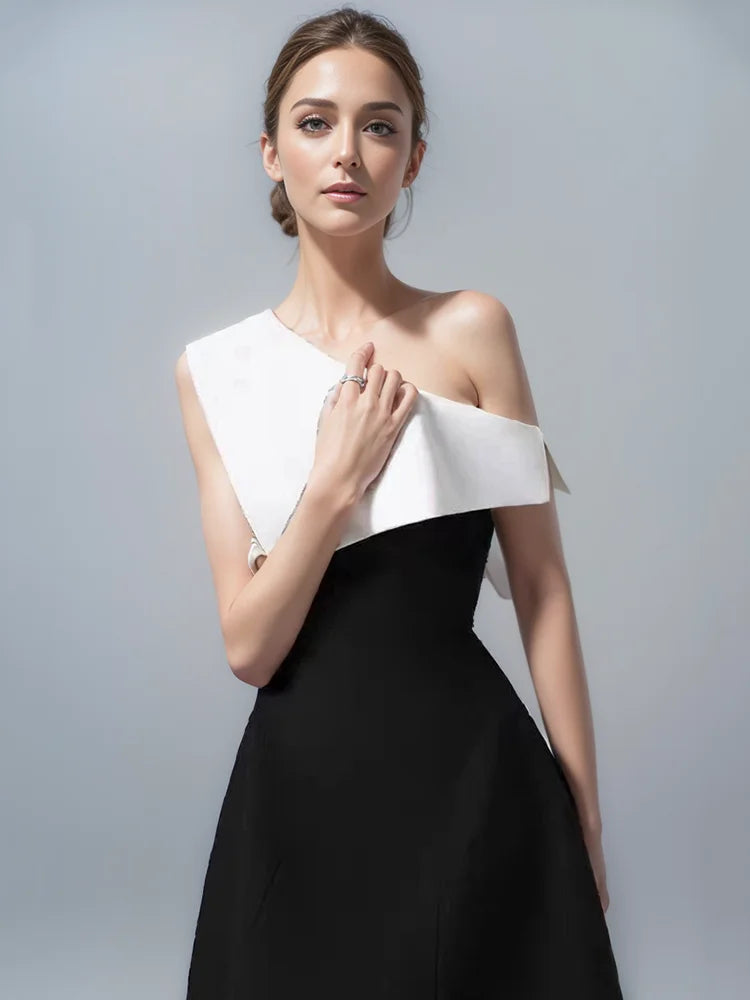 Damen-Midikleid, A-Linie, Baumwollmischung-3