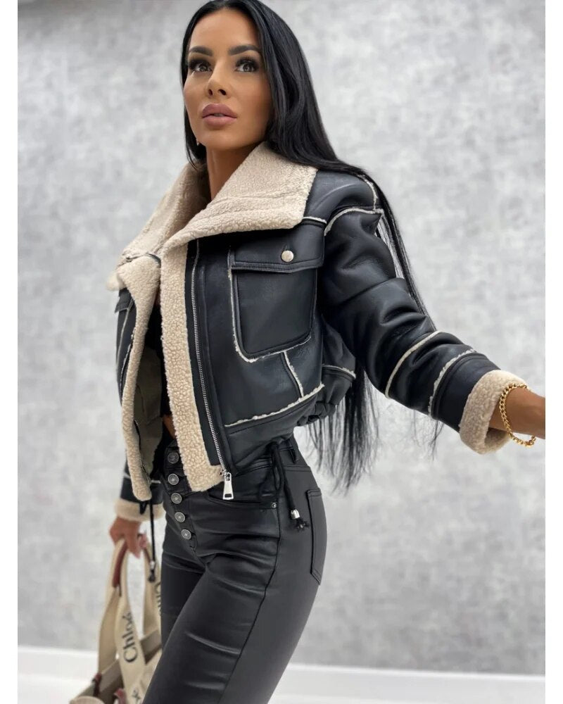 Herren-Lederjacke, klassisch, hochwertiges Leder-5