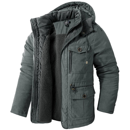 Variant image for Damen Winterparka Militärstil Sherpa-Futter-51