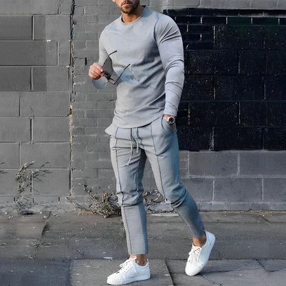 Variant image for Herren-Pullover, Top und Hose, weiche Baumwolle-6