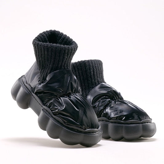 Damen Ankelstiefel Klassisches Design Baumwolle 1