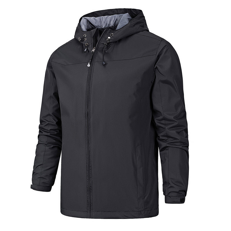 Damen-Herbstjacke Wasserdicht mit winddichtem Kragen und verstellbarer Taille-4