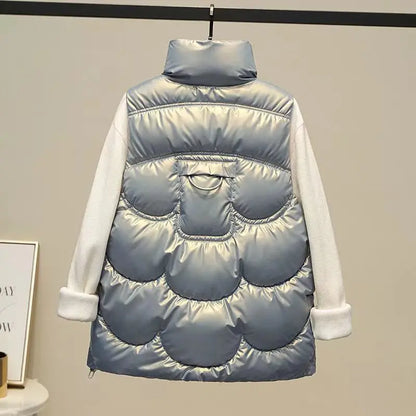 Langer Damen Wintermantel mit Kapuze in Windresistent Polyester 5