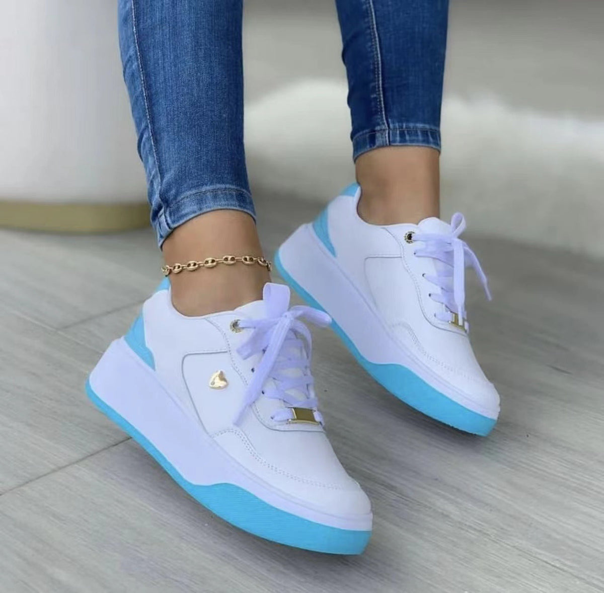 Variant image for Damen Sneakers Modernes Design Voluminöse Sohle Textil und Synthetik-17