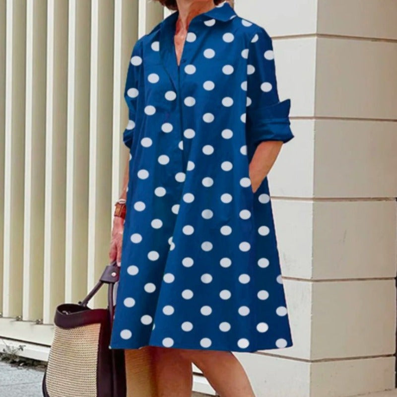 Damen-elegantes Kleid, leichtes Material-3