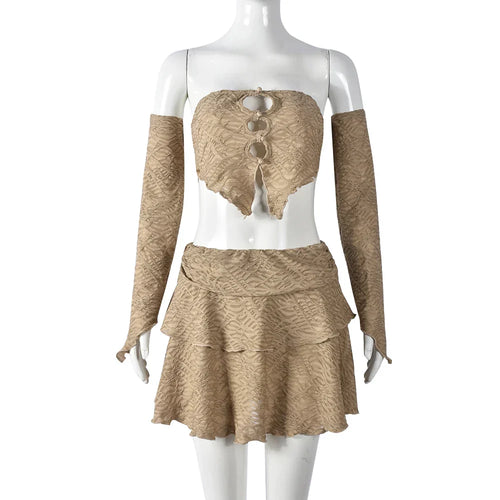 Damenkleid A-Linie mit Langen Ärmeln aus Baumwolle und Polyester-1