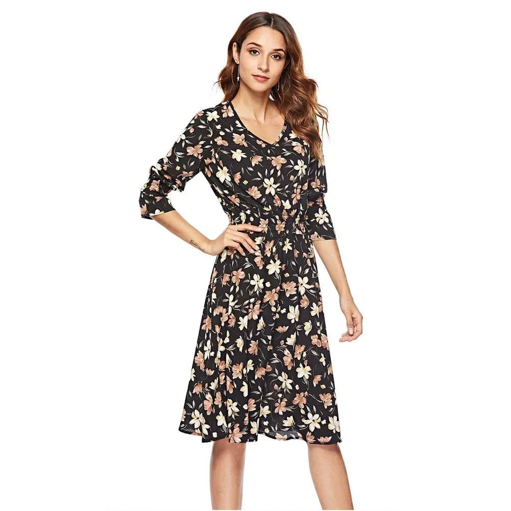 Variant image for Damen Bluse 3/4 Ärmel Elegantes Polyester-1
