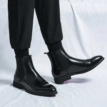 Damen-Stiefel, Leder, klassisches Design, wasserabweisender Komfort-4