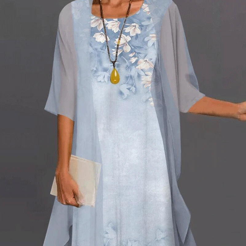 Damen-Kleid, lässiges Polyester, elegante Silhouette-3