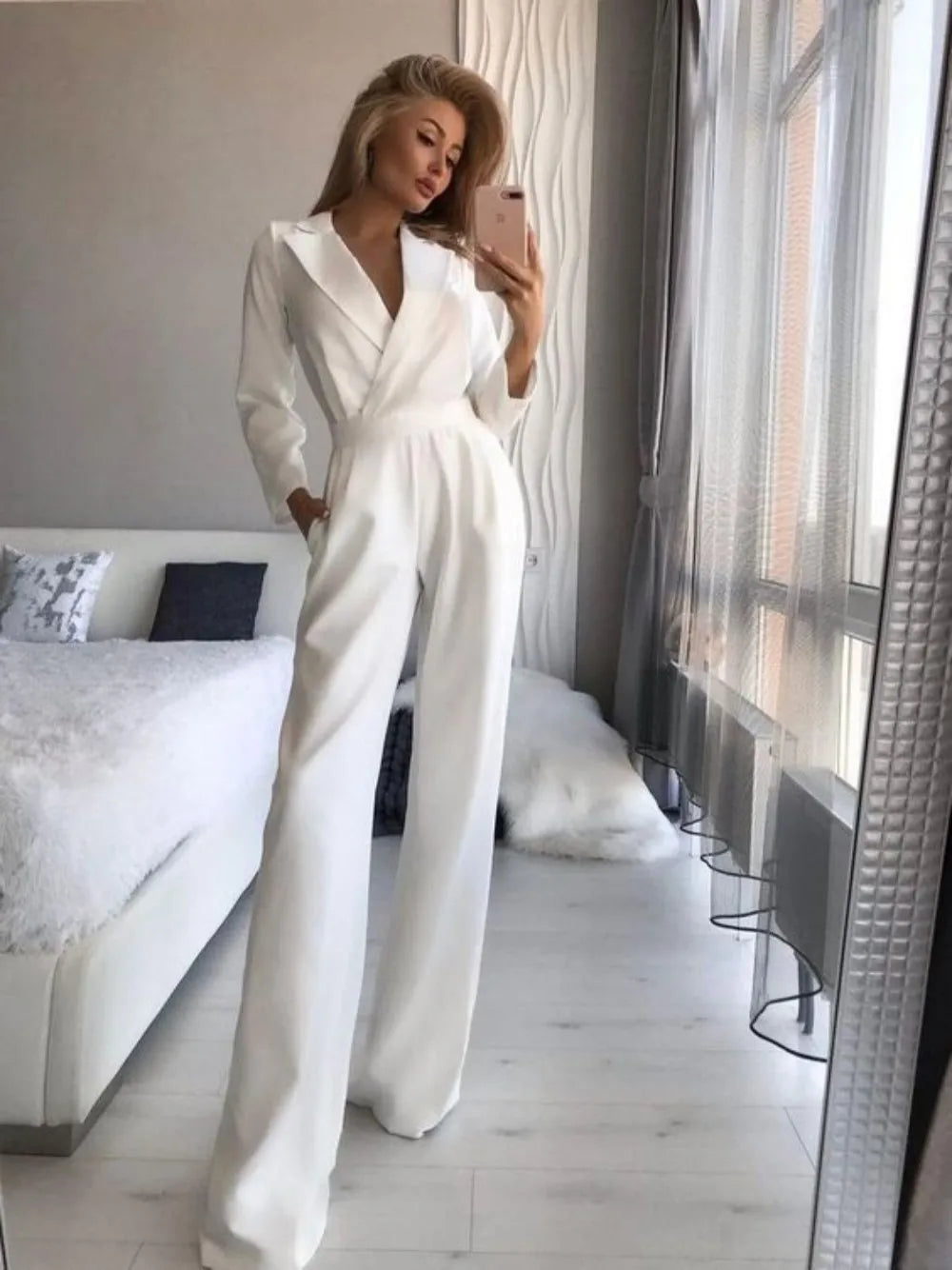 Variant image for Damen-Jumpsuit, breit, Beine, modern, hochwertiger Stoff-19