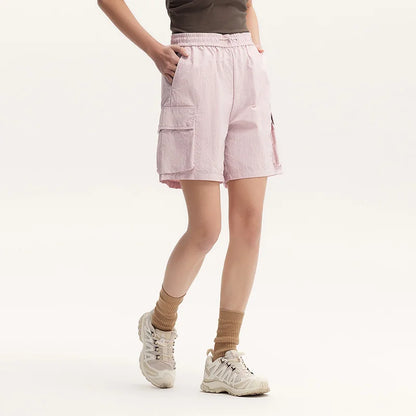 Lässige Damen-Cargoshorts aus Baumwolle mit elastischem Bund und praktischen Taschen – S, M, L, XL 2