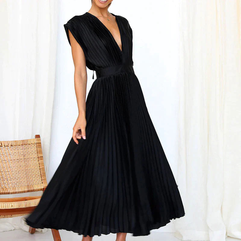 Variant image for Damen-Kleid, plissiertes Design, hochwertige Stoffe-25