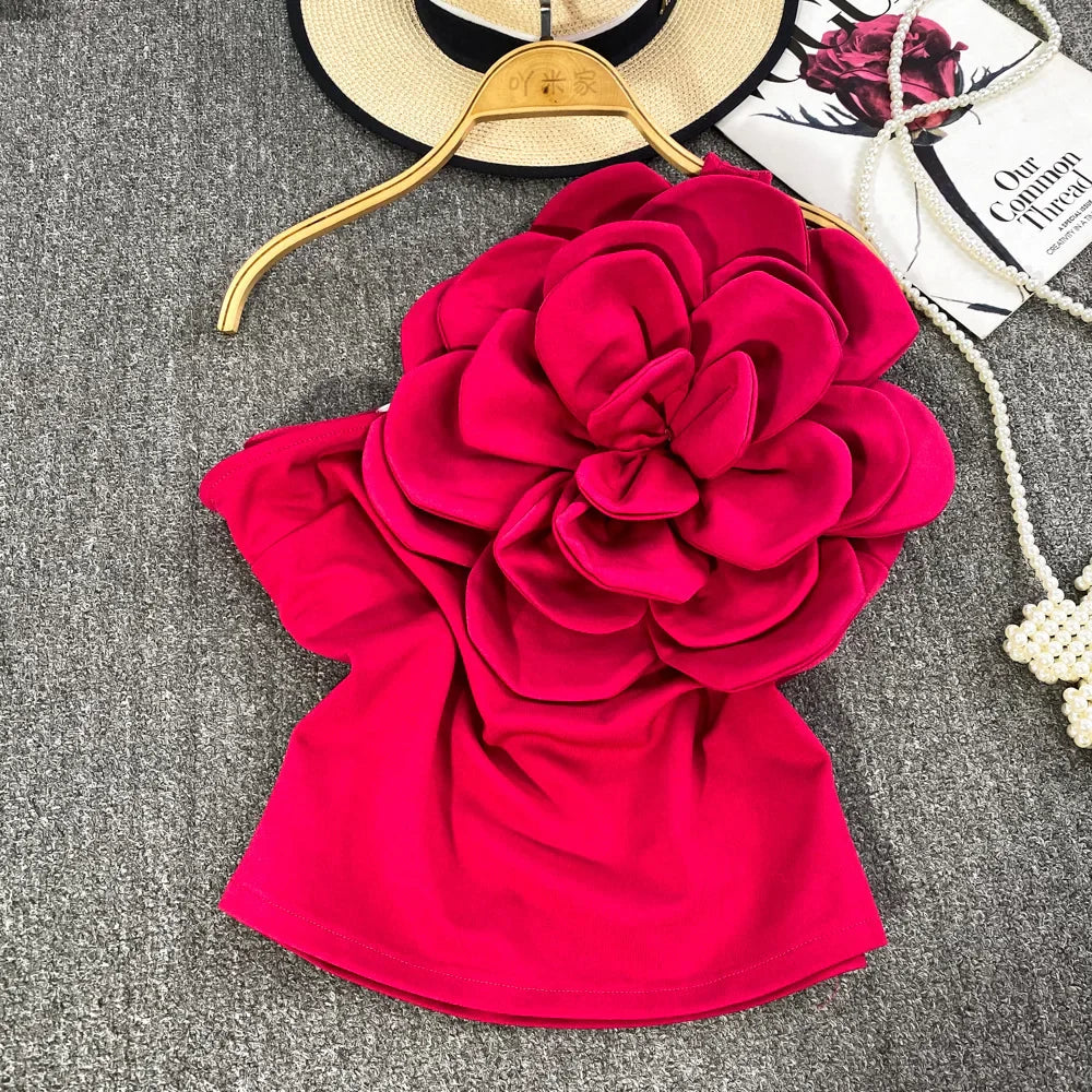 Geblümtes Party-Top für Damen aus Baumwolle und Polyester – Patchwork-Details für Alltag und Fest 9