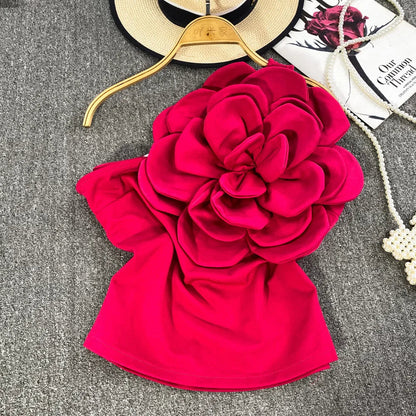 Geblümtes Party-Top für Damen aus Baumwolle und Polyester – Patchwork-Details für Alltag und Fest 9