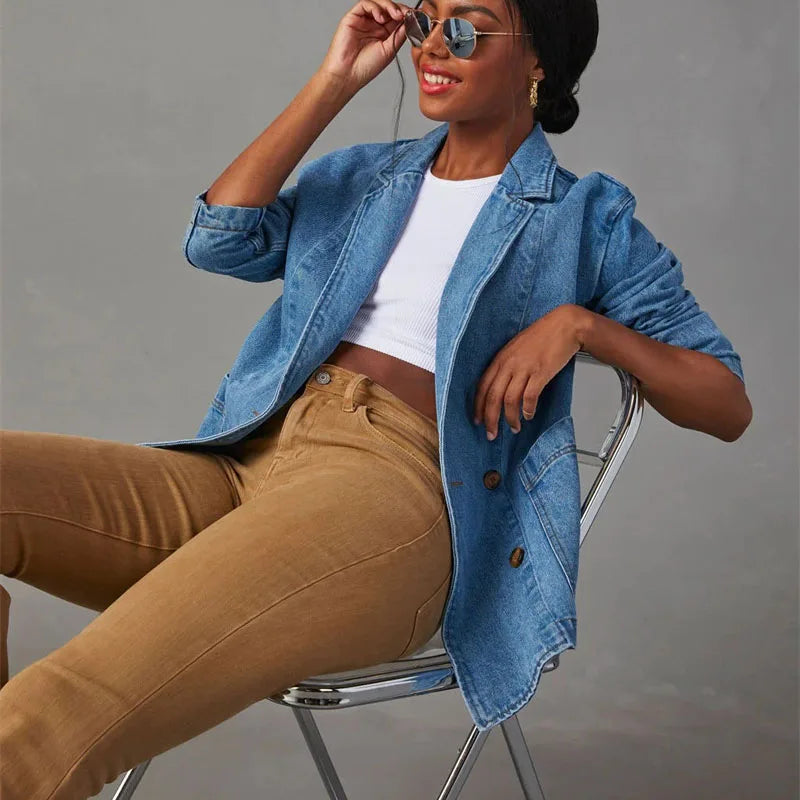 Damen-Jeans Lässiger Schnitt Denim Weich und Langlebig-5
