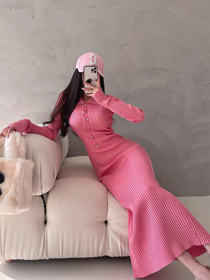 Damen-Langes Kleid, A-Linie, Polyester, mit Rüschen, Details-5