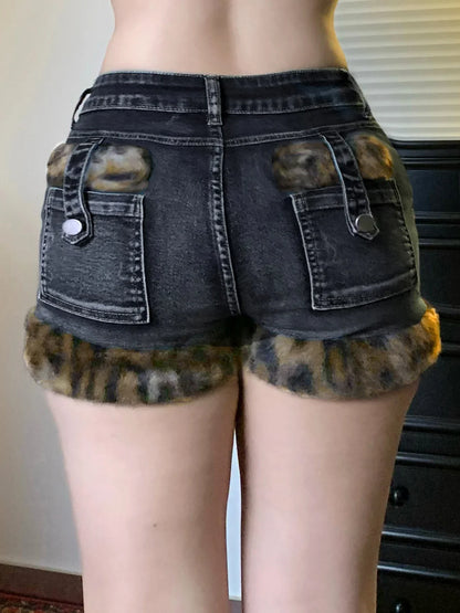 Damen-Shorts, elegant, Polyester und Baumwolle-2