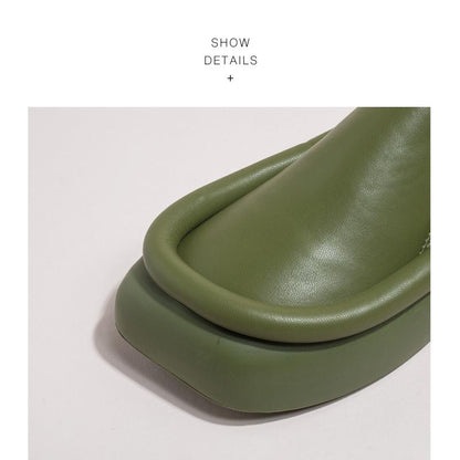 Damen-Mules, zeitloses Design, robustes Material 6