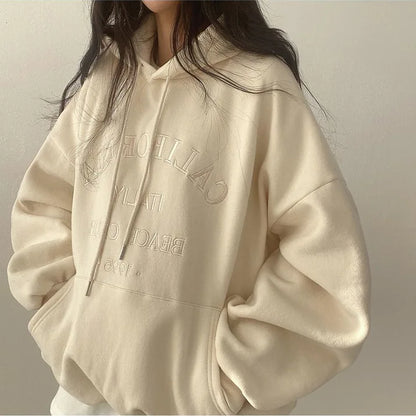 Variantenbild für Damen-Strickpullover, Oversized, mit Kapuze und Drop-Schultern, 100% Baumwolle-9