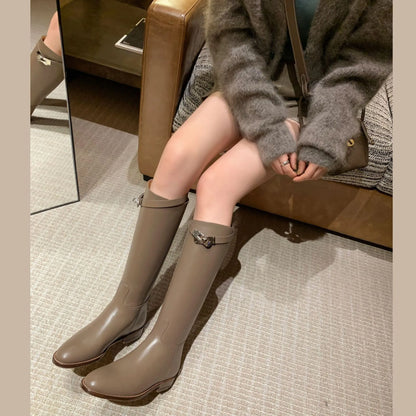 Variant image for Damen-knielange-Stiefel, transparentes PU, Gummi-25