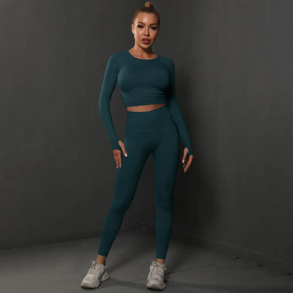 Variant image for Damen Sportliche Hose Hohe Taille Atmungsaktiver Spandex Nylon-13