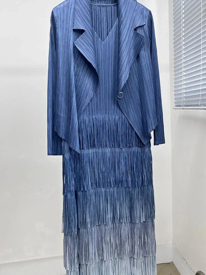 Schöne Damenkleider, lockerer Passform, Knielänge, Polyester-4