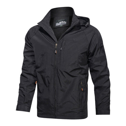 Herren-Ganzjahresjacke, wasser- und winddicht, Polyester-3