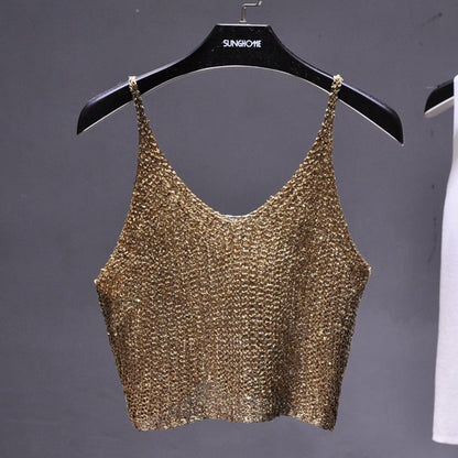 Variant image for Damen-Top, lässiges Polyester, Spaghettiträger-4