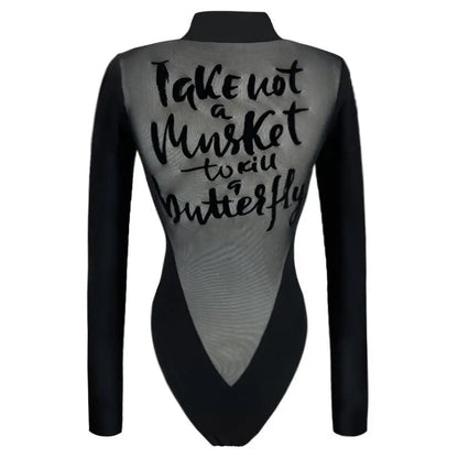 Variant image for Damen-Body, transparentes Design, Baumwolle, Spandex-1