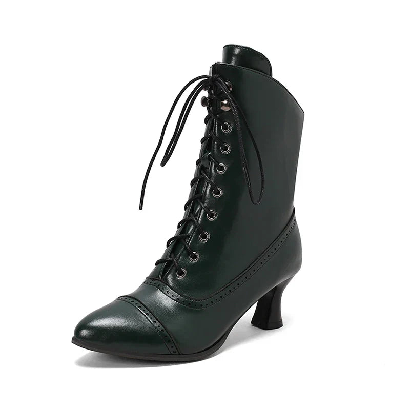 Damen-Stiefel, wadenlang, gekreuztes Design, Obermaterial 9
