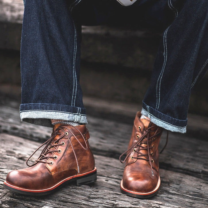 Herren-Stiefel, Leder, weiches Futter-5