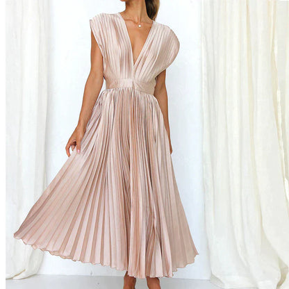 Variant image for Damen-Kleid, plissiertes Design, hochwertige Stoffe-17