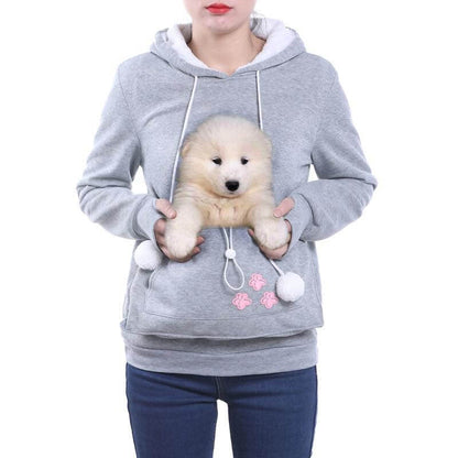 Variant image for Damen-Hoodie, lässiges Baumwoll-Polyester, mit bestickten Reißverschlusstaschen-19