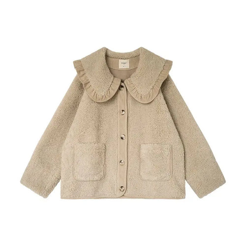 Damen-Wollmantel, elegantes modernes Design-1